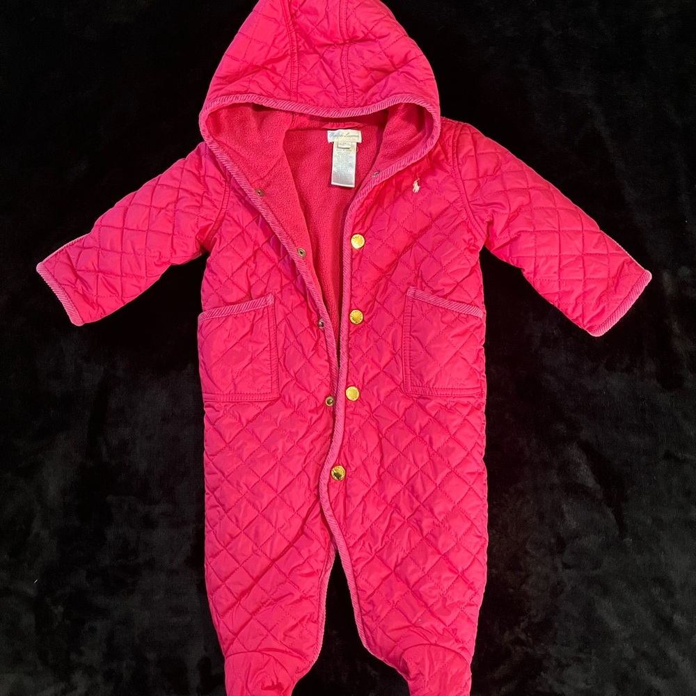 Ralph Lauren bunting suit 6m GUC